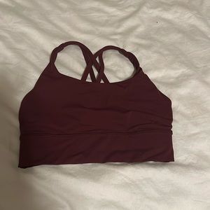 Lululemon size 6 long line energy bra